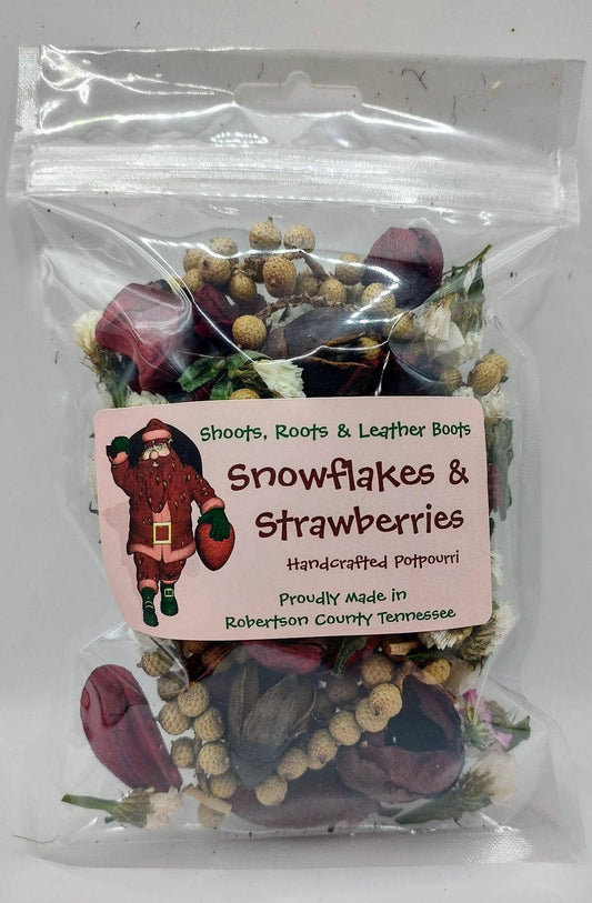 Snowflakes & Strawberries Potpourri. Approx 1.5 cups