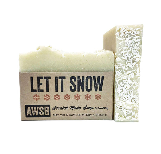 Let It Snow Holiday Bar Soap