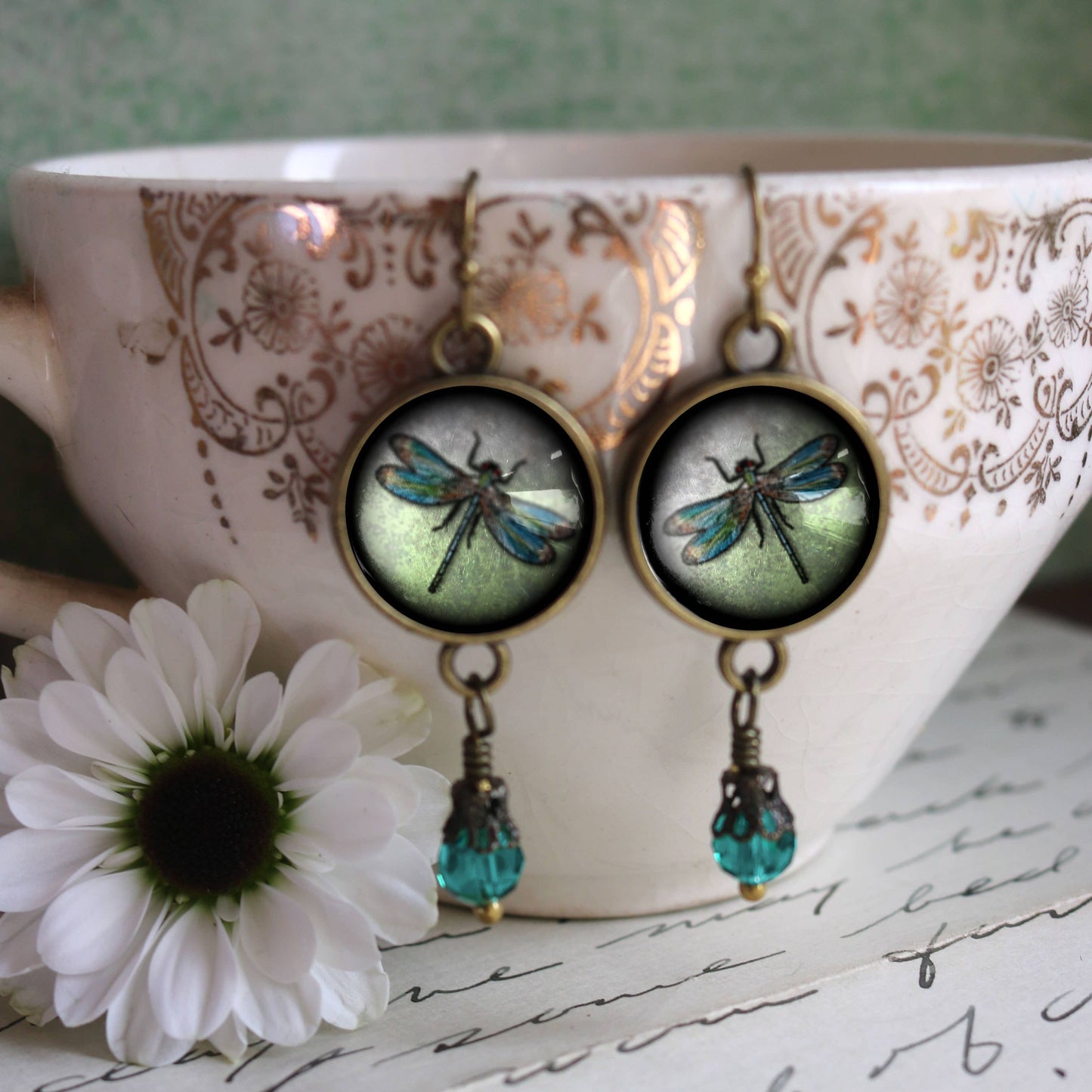 Dragonfly Vintage Earrings