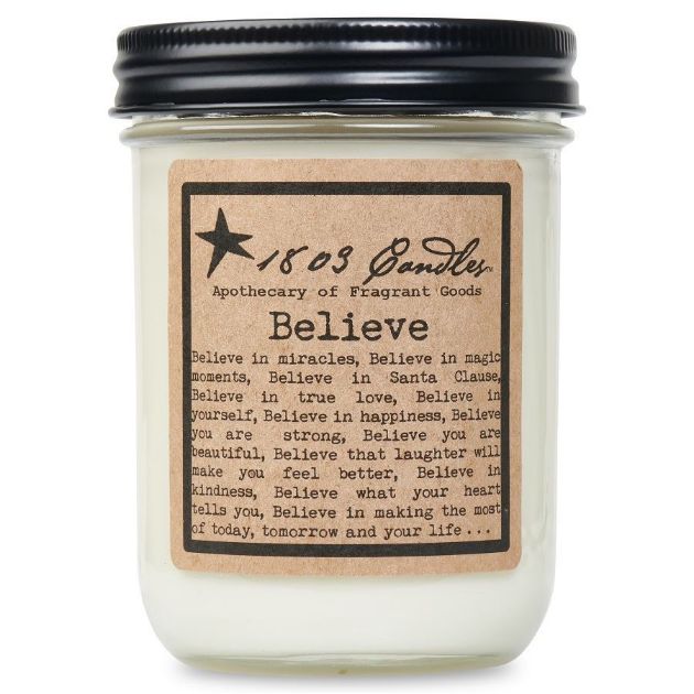 Believe soy candle
